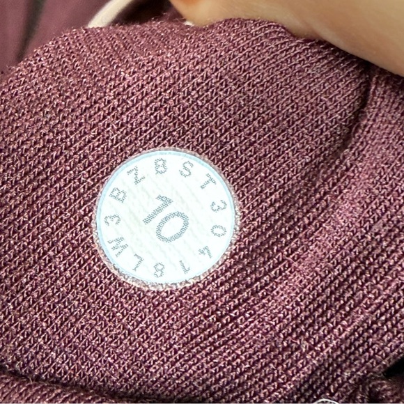 Lululemon Cover Your Tracks Zip Up Jacket - Cassis Burgundy - Size 10 - Picture 10 of 14